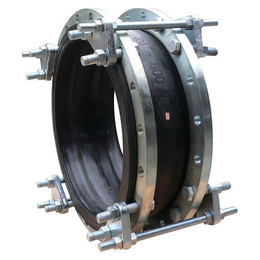 Double Flange  Rubber Expansion Joint With Tie Rods PN10 / 16 / 25